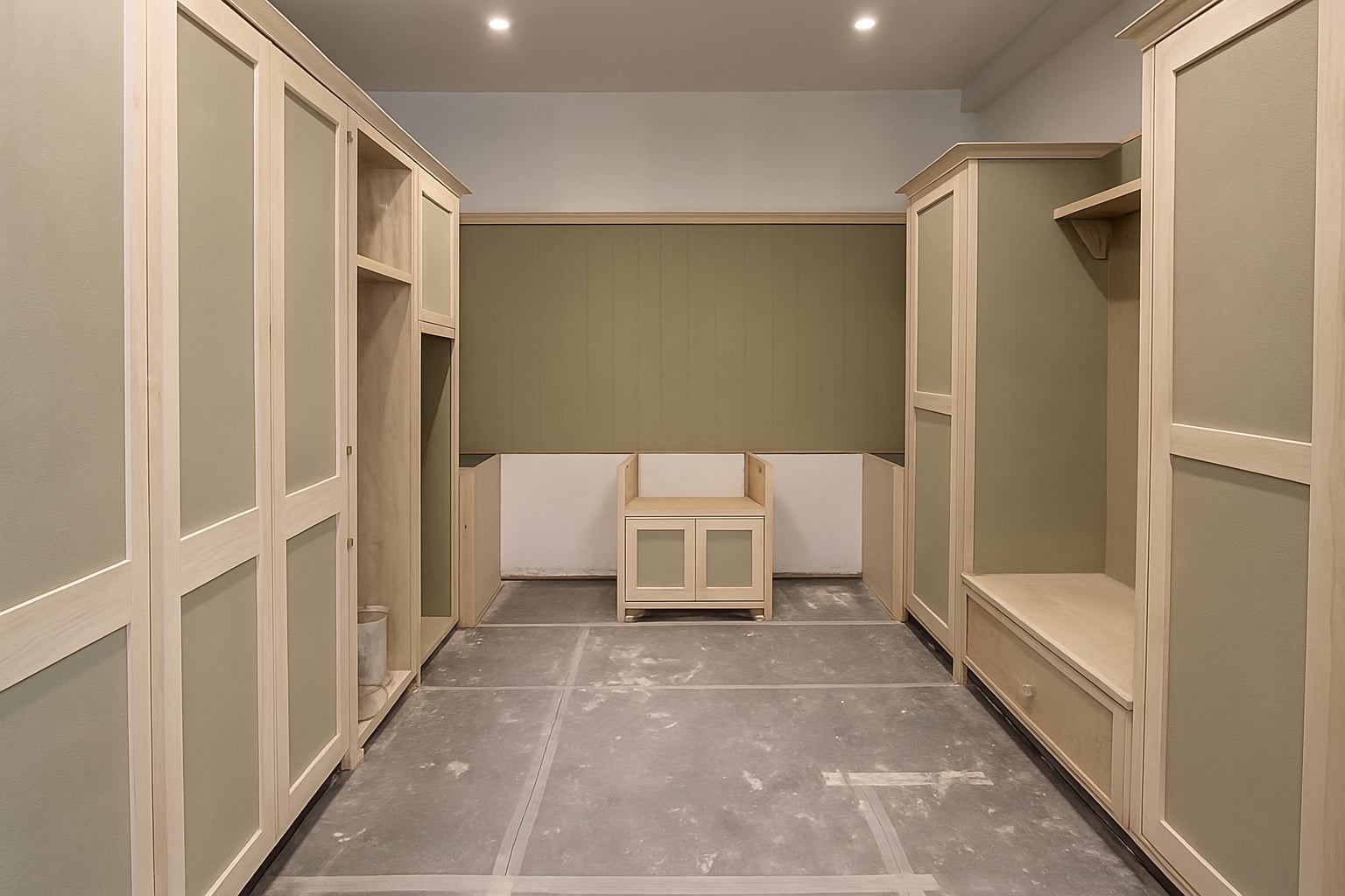 Kitchen before professional hand painting transformation